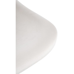 Juego de 2 taburetes de bar, estilo loft, de terciopelo, color crema