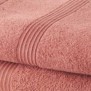 TODAY Lot de 1 Drap de Bain 100% coton 70x30 cm + 1 Serviette de Bain 50x100 cm - Terracotta