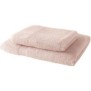 TODAY Lot de 1 Drap de Bain 100% coton 70x30 cm + 1 Serviette de Bain 50x100 cm - Rose des sables