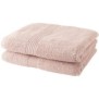 Lot de 2 serviettes de toilette TODAY 50x90 cm 100% Coton - Rose des sables