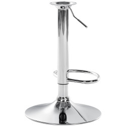 Estructura XL para taburetes de bar, 10 x 10 cm, cromada