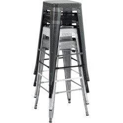 Tabouret de bar orange Fletcher