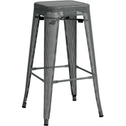 Tabouret de bar gris Fletcher
