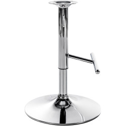 Estrutura em T de substituição para banqueta de bar, cromada