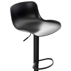 Set di 4 sgabelli da bar Almada, neri