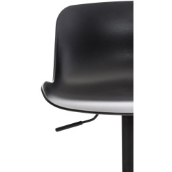 Set di 4 sgabelli da bar Almada, neri