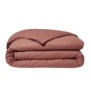 Housse de couette TODAY Essential - 240 x 260 cm - 2 personnes - 100% Coton uni - Terracotta