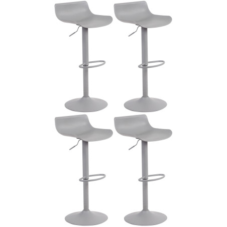Set di 4 sgabelli da bar Aveiro, grigi