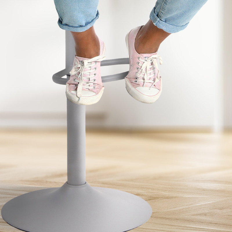 Juego de 4 taburetes de bar Aveiro, grises