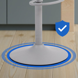 Juego de 4 taburetes de bar Aveiro, grises