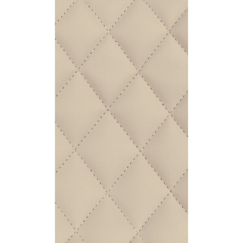 Juego de 2 taburetes de bar Minosa, piel sintética, color crema