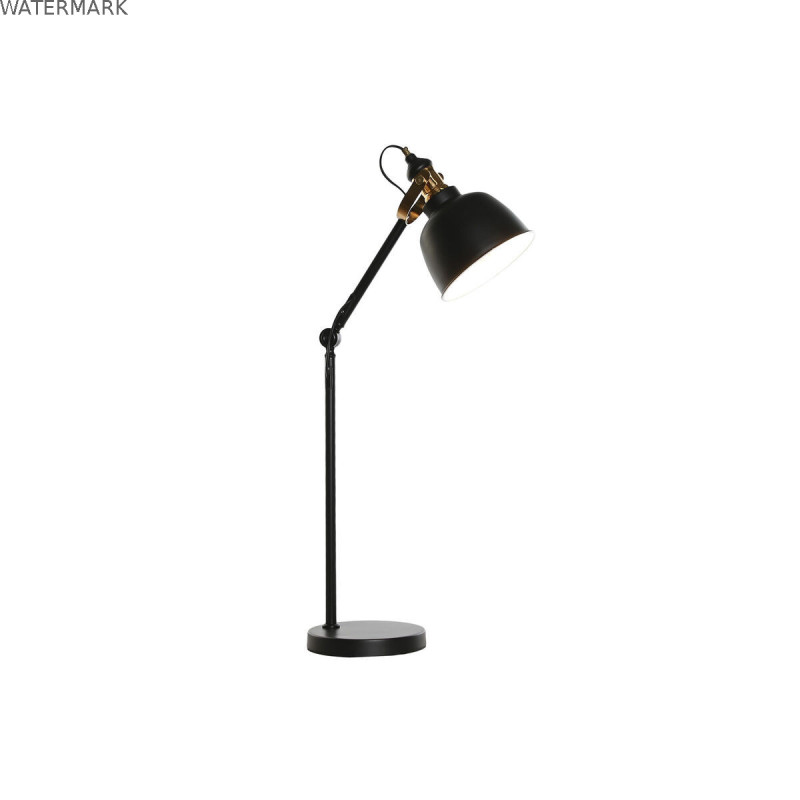Lampe de bureau DKD Home Decor 41 x 18 x 59 cm Noir Doré Métal 220 V 50 W