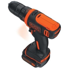 Perceuse-visseuse sans-fil 12V en Coffret BLACK+DECKER (Livrée avec 2 batterie 1,5 Ah + chargeur) - BDCDD12KB-QW