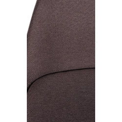 Banqueta de bar Corbin, estofada, redonda, marrom natural