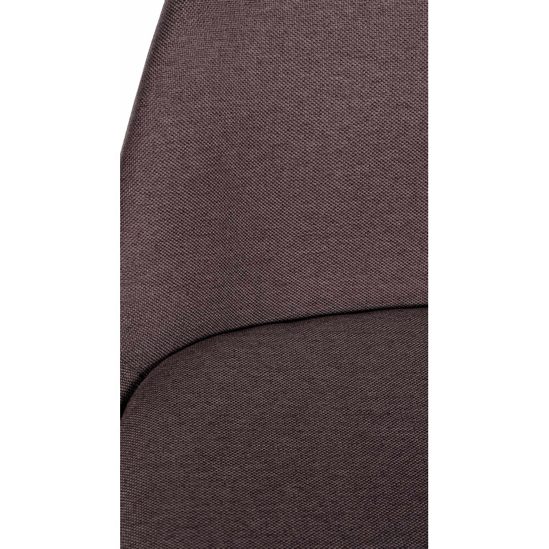 Taburete de bar Corbin, tapizado, cuadrado, negro/marrón