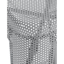 taburete de bar Fletcher plateado