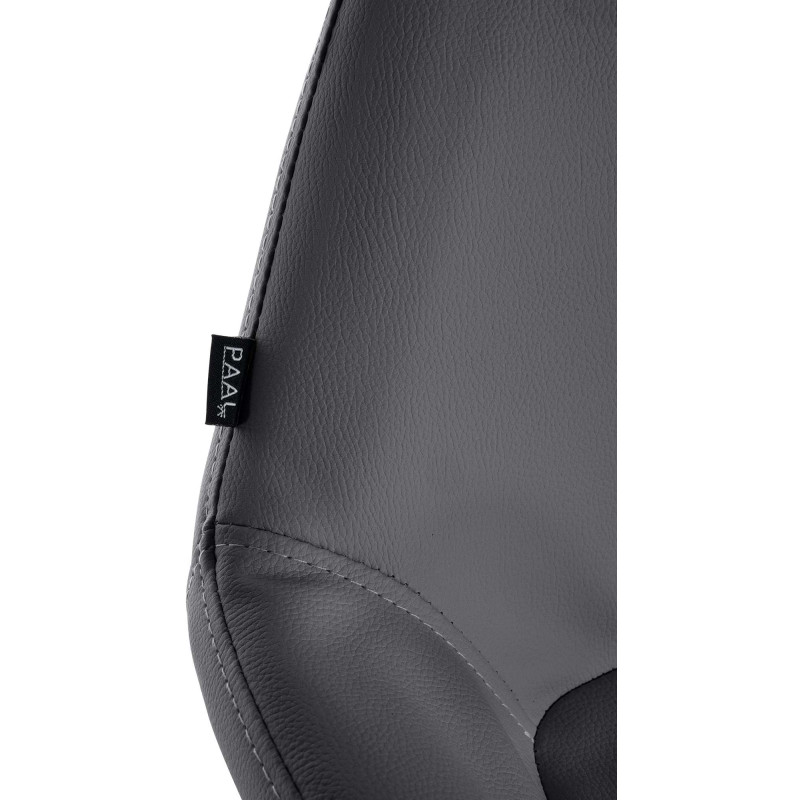 Set di 2 sgabelli da bar Braga Gold in similpelle nera