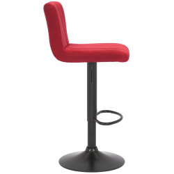 Conjunto de 2 banquetas de bar Jamie em veludo vermelho.