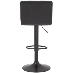 Lot de 2 tabourets de bar Jamie en velours noir