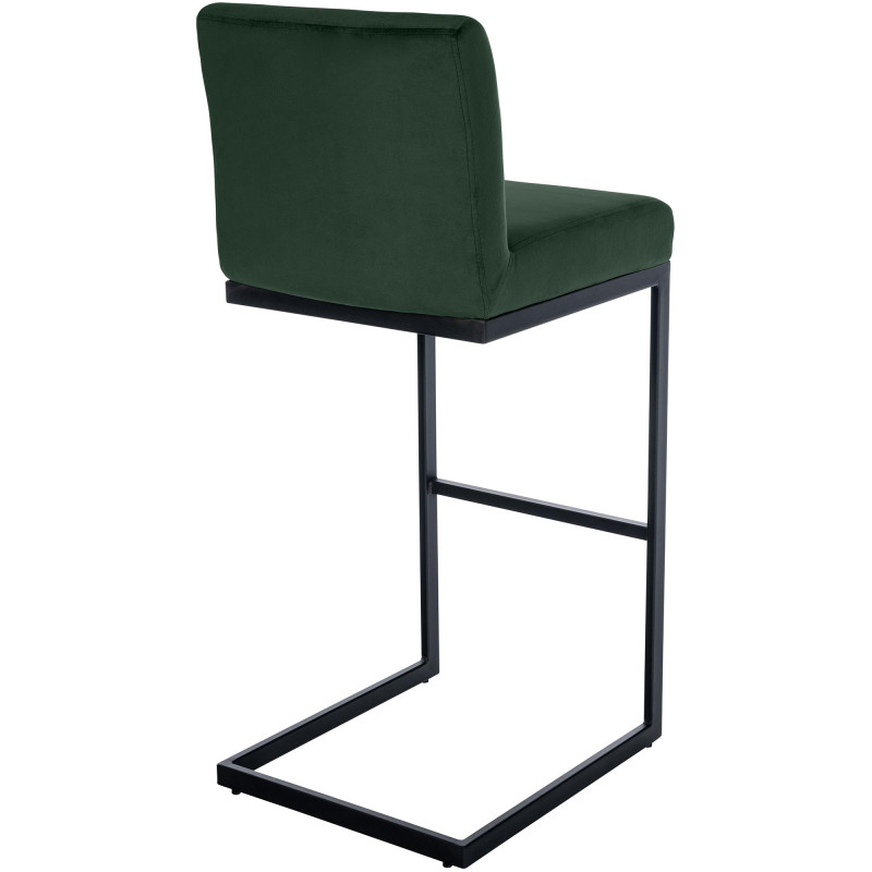 Tabouret de bar Hopewell velours B vert