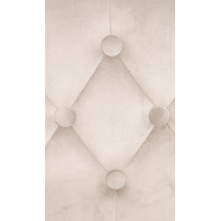 Sgabello da bar in velluto Dublin, bianco/crema