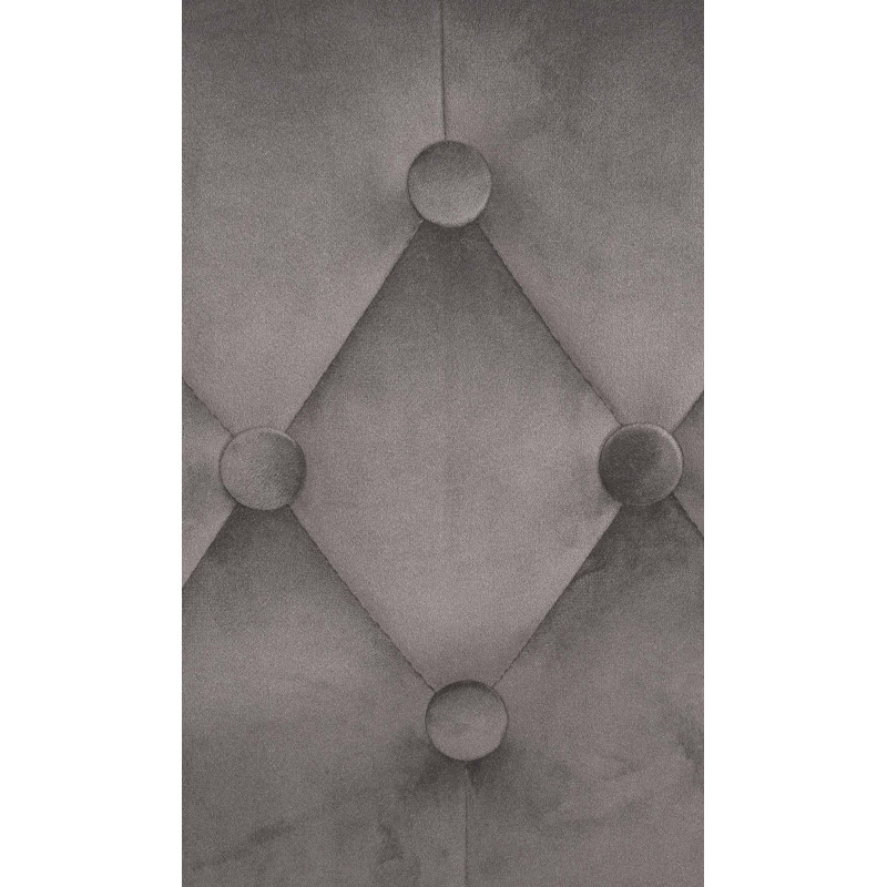 Sgabello da bar Dublin, velluto, bianco/grigio