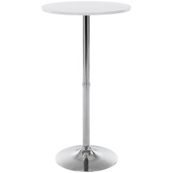 Table de bar ronde blanc