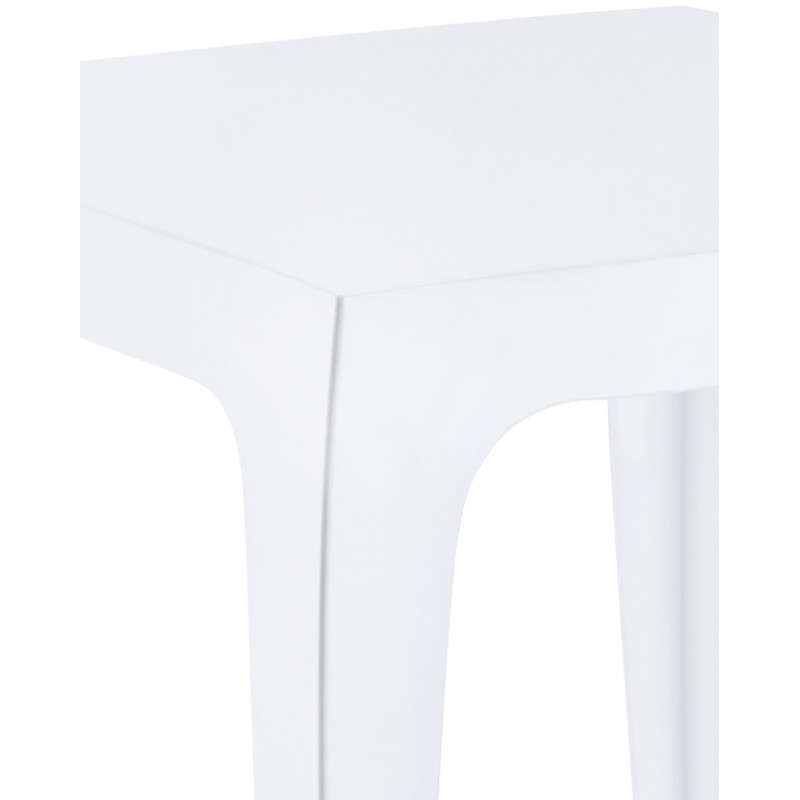 Table d'appoint Queen blanc brillant