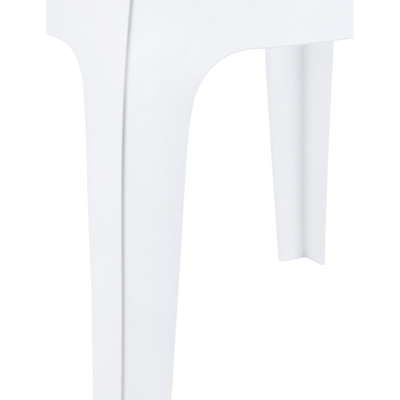 Table d'appoint Queen blanc brillant