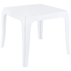 Table d'appoint Queen blanc brillant