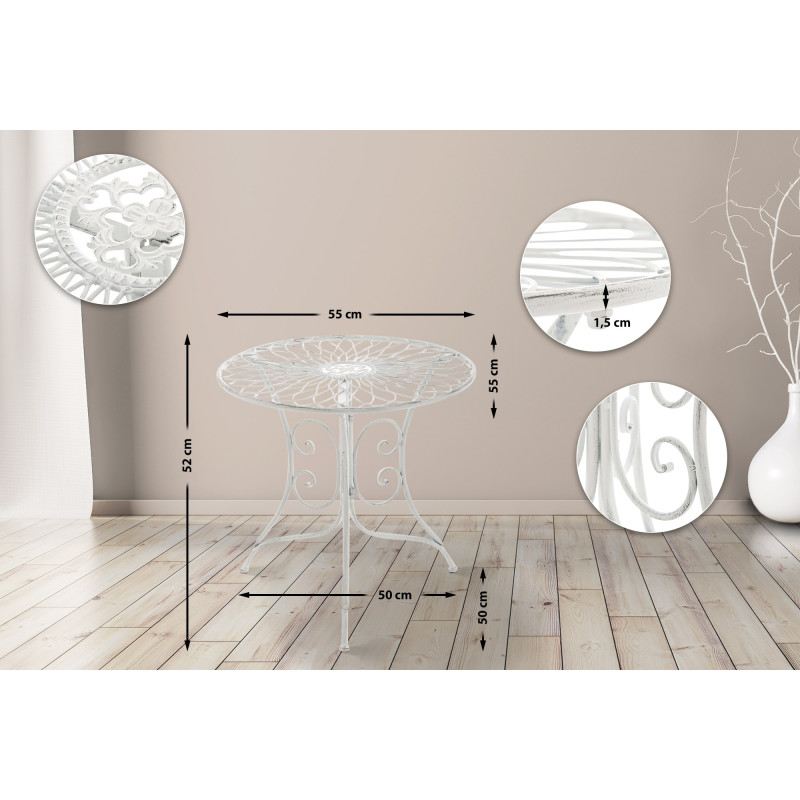 Table Ariano blanc antique