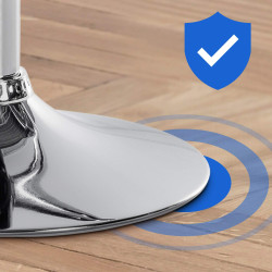 Juego de 2 taburetes de bar Braga, terciopelo, cromo, verde oscuro