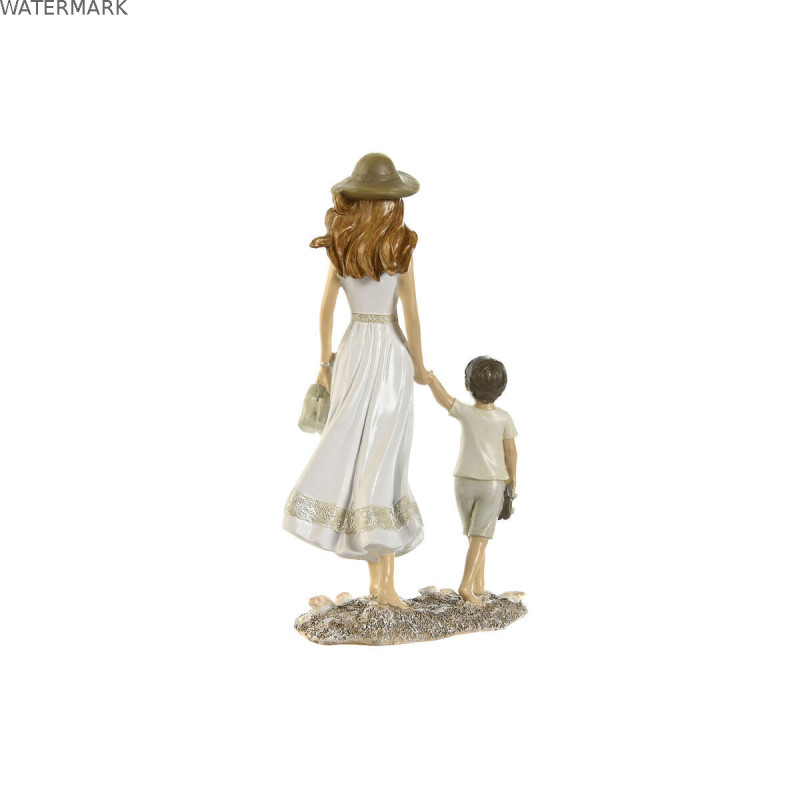 Figurine Décorative Home ESPRIT Blanc Beige 14,5 x 8 x 24,5 cm (2 Unités)