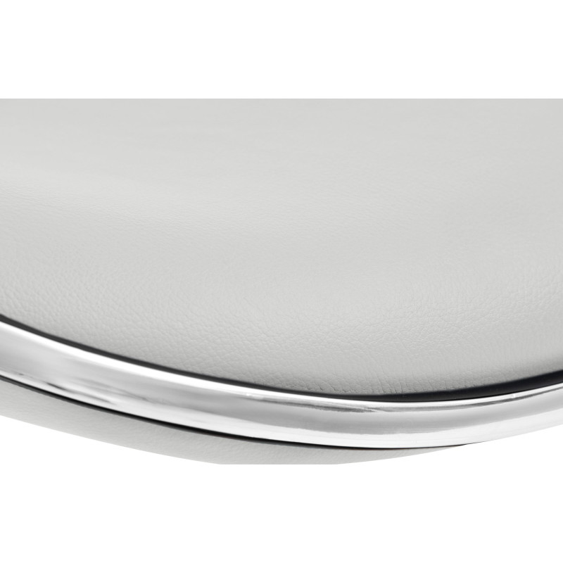 Tabouret de bar Shanghai, similicuir, blanc