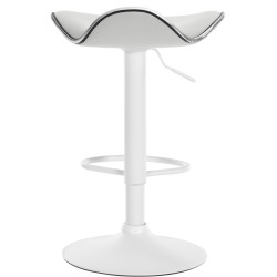 Tabouret de bar Shanghai, similicuir, blanc