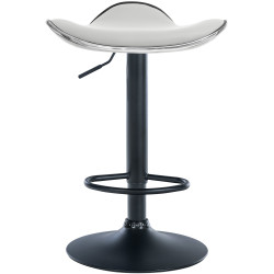 Sgabello da bar Shanghai, similpelle, nero e bianco