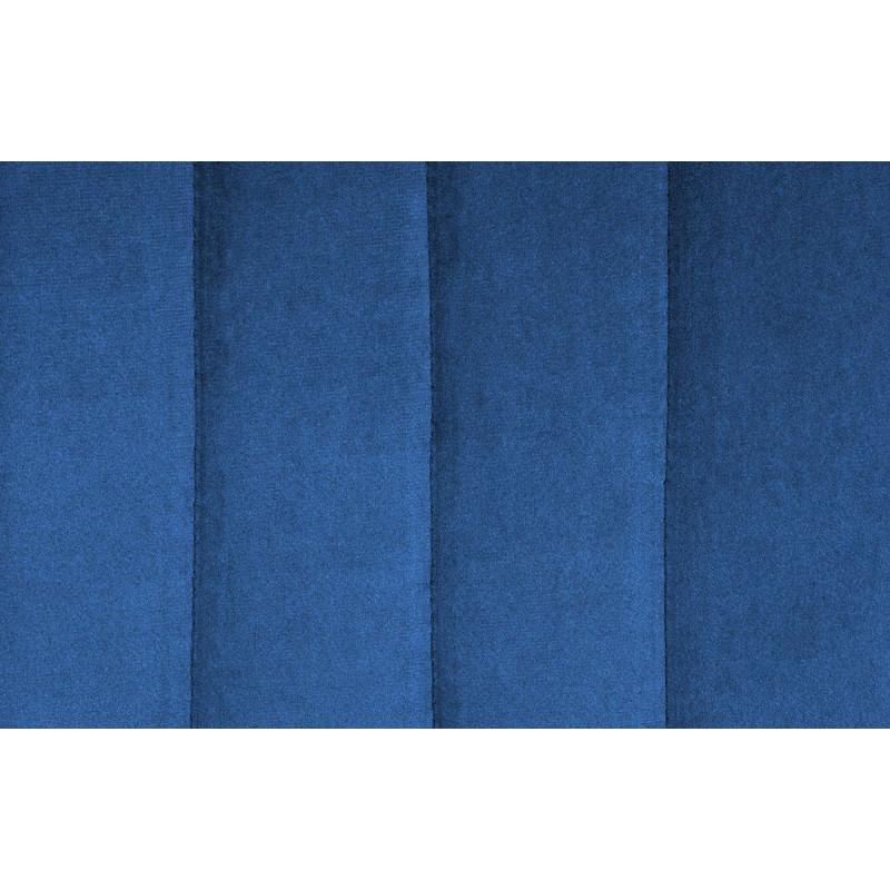 Juego de 2 taburetes de bar Toni de terciopelo, azul cromado