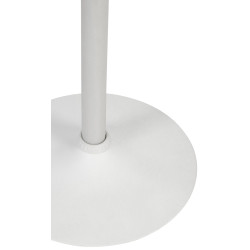 Table de bar ronde Lamoni blanc/blanc