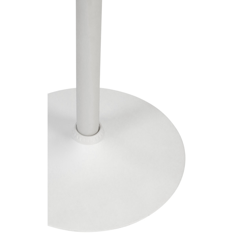 Table de bar ronde Lamoni blanc/blanc