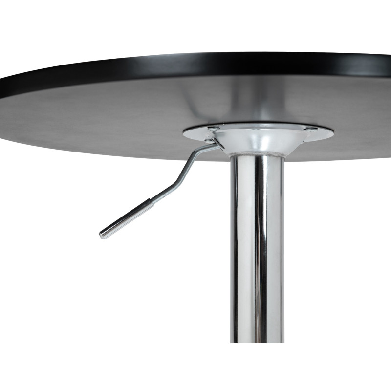Table de bar ronde Lamoni noir