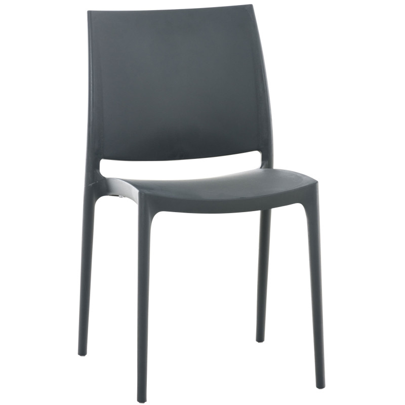 Chaise MAYA gris foncé