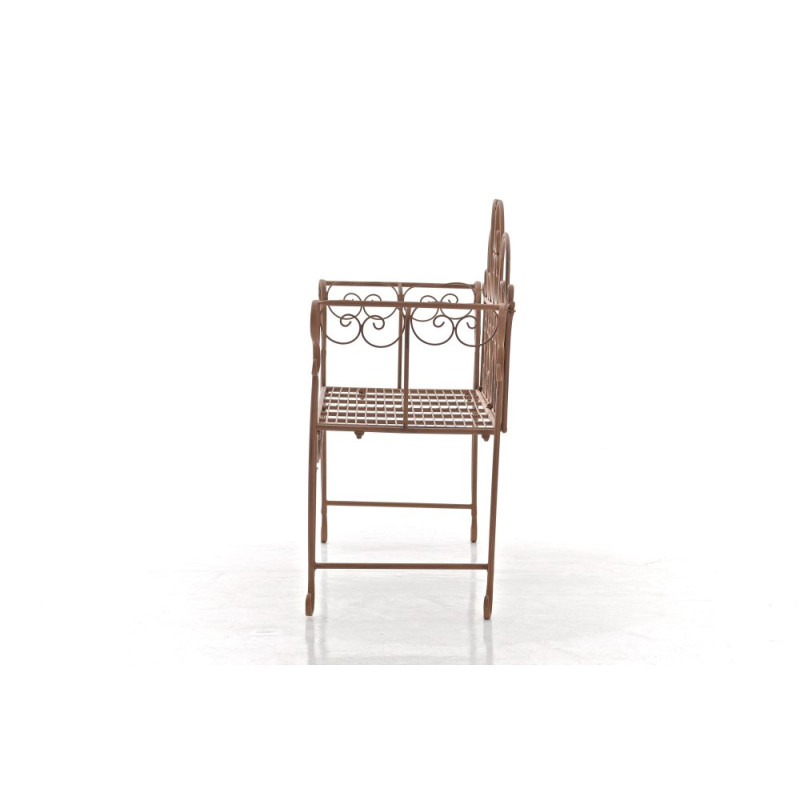 Banc de jardin Minna marron antique