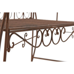 Banc de jardin Minna marron antique
