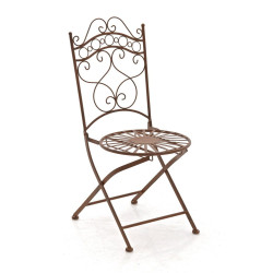 Chaise Indra marron antique