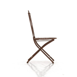 Chaise Indra marron antique