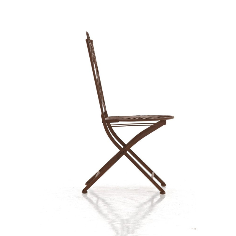 Chaise Indra marron antique
