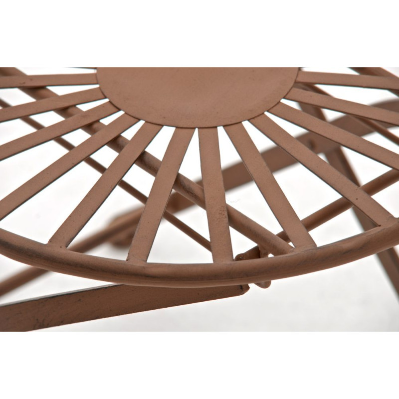 Chaise Indra marron antique