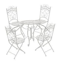 Chaise Indra blanc antique