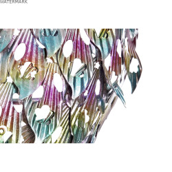Décoration murale Home ESPRIT Multicouleur Lézard 25 x 6,5 x 51 cm