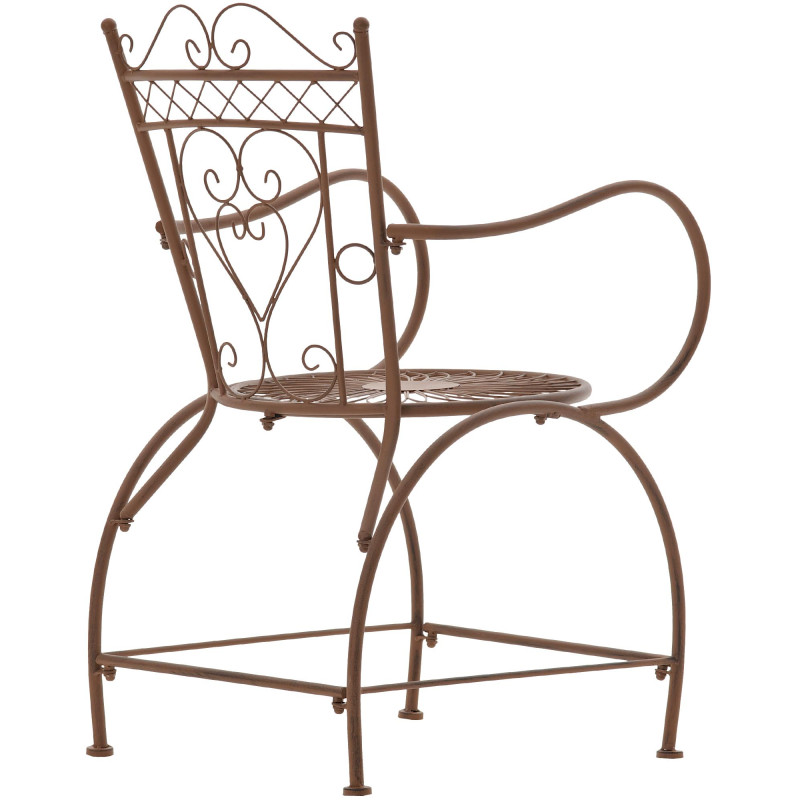 Chaise Sheela marron antique